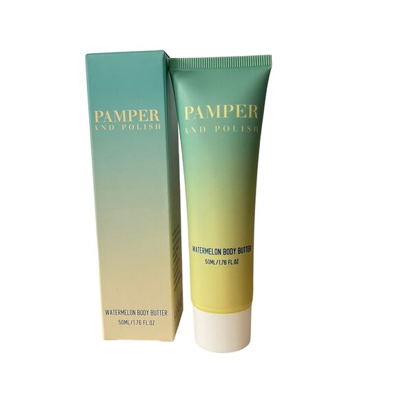 Pamper and Polish Watermelon Body Butter 50ml / 1.76 fl oz - Picture 3 of 5